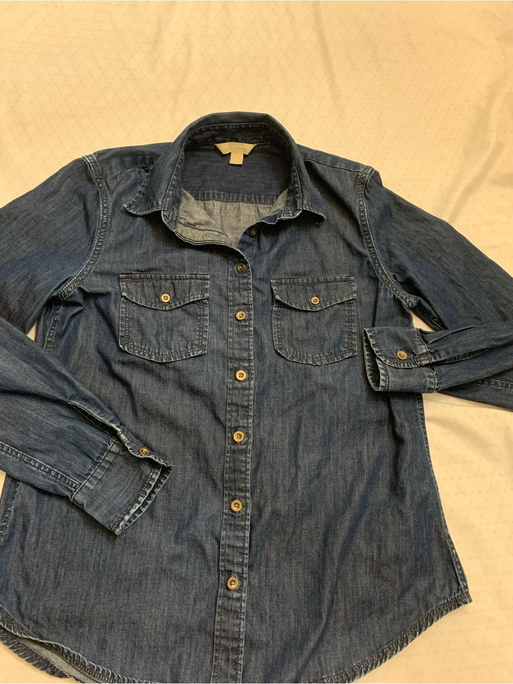 Banana Republic Indigo Denim Button-Down Shirt